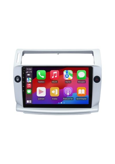 Citroen C4 Android Multimedya Sistemi 2005-2011 8gb Ram, 64gb Hafıza, Bluetooth, Carplay & Android Auto Kamera  9"
