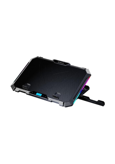 K28 Premium 8 Fanlı Rgb Yükseklik Ayarlı Stand 17" Gaming Notebook Soğutucu Telefon Tutuculu