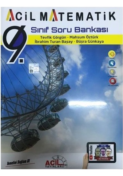 Acil Yayınları  9.Sınıf Acil Matematik Soru Bankası