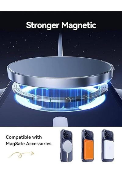 Apple iPhone 17 Pro Uyumlu Magsafe Destekli Darbeye Dayanıklı Şeffaf Kılıf