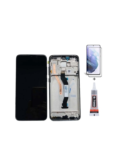 Xiaomi Redmi Note 8 Pro Çıtalı Siyah Ekran Lcd Dokunmatik B7000 15ml Yapıştırıcı Ve Kırılmaz Cam İle Beraber Yc