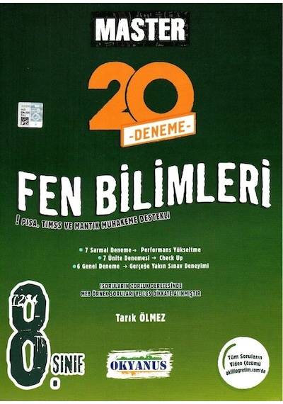 8. Sınıf Master 20 Fen Bilimleri Denemesi -  Okyanus Eğitim