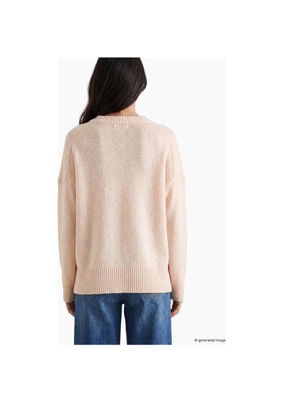 Lcw Vision Pembe Oversize Kadın Triko Kazak