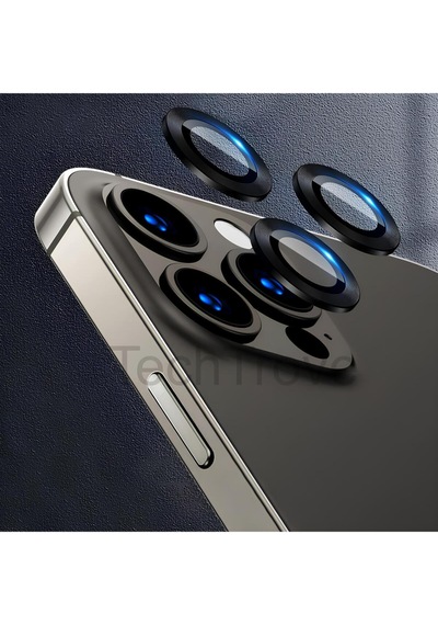 Apple İphone 13 Pro Max Kamera Lens Koruyucu Parmak İzi Bırakmayan A+ Kalite Siyah