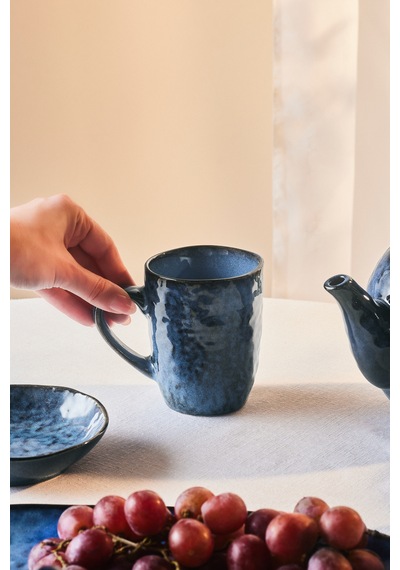 Karaca Nebula Blue Kupa 355 Ml Mavi