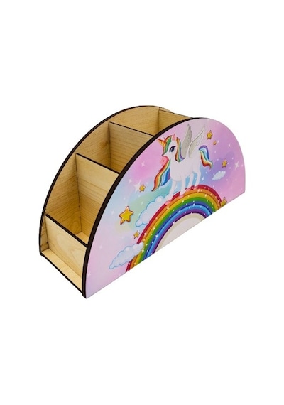 Berenden Ahşap Çocuklar Için Masa Üstü Kalemlik & Organizer-unicorn2 Berenden Ahşap Çocuklar Için Masa Üstü Kalemlik & Organizer-unicorn2