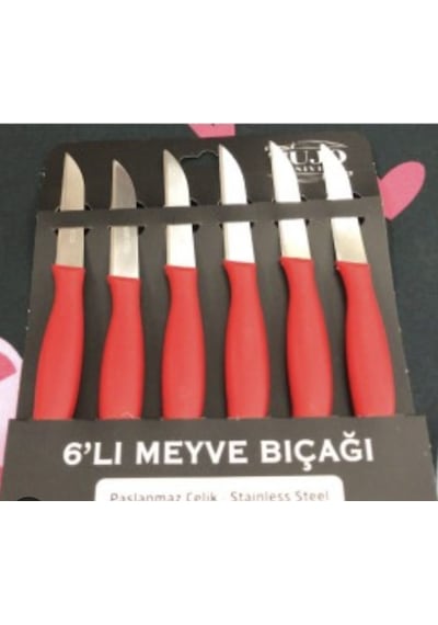 Tujo Paslanmaz Çelik 6'lı Meyve Bıçağı