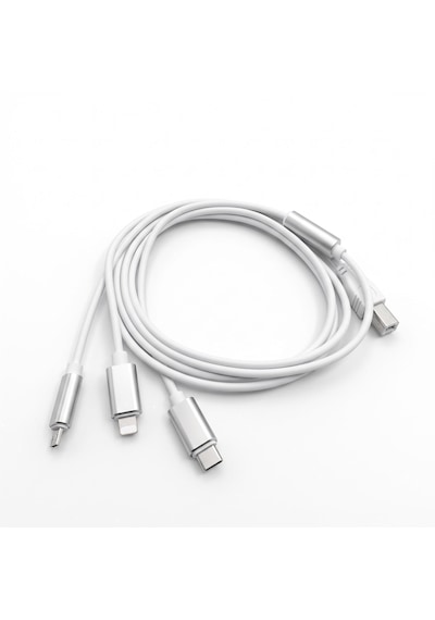 3'ü 1 Arada Usb Tip-b Midi Yazıcı Kablosu 1.5 Metre Type-c Micro İos Uyumlu Enstrüman Veri Aktarımı Cr91