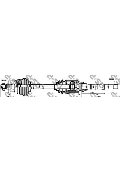Gsp 245014 Aks Sag Komple P306 Em Ym / Dıs Freze:25, Ic Freze: 22, Buy: 879,5mm Tu5jp 1,6 8v Abssız 93 01