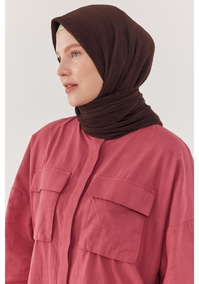 Mirsoy Scarf Piliseli Eşarp - Acı Kahve Acı Kahve