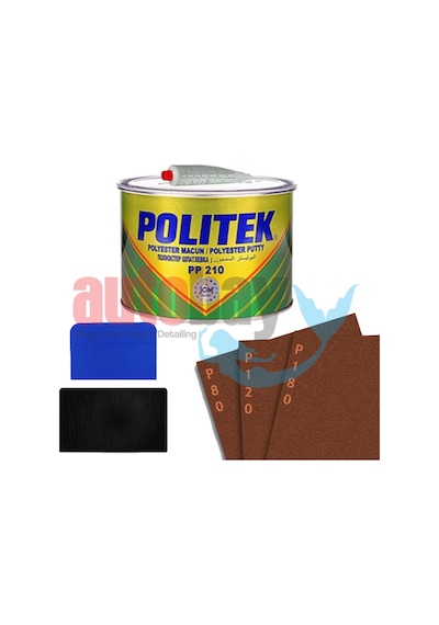 Politek Polyester Çelik Macun Sarı 500 GR