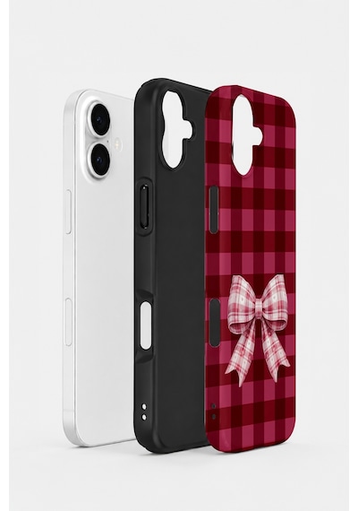 Velvoria Valestra Cherry Gingham Bow Apple Apple iPhone Uyumlu 16 Plus Darbe Korumalı Kılıf Valestra Select - Cherry Gingham Bow Velvoria Valestra Cherry Gingham Bow Apple Apple iPhone Uyumlu 16 Plus Darbe Korumalı Kılıf Valestra Select - Cherry Gingham Bow