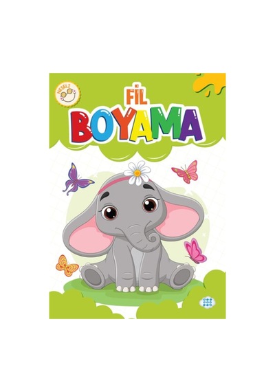 Neşeli Fil Boyama - Dokuz Çocuk Yayınları