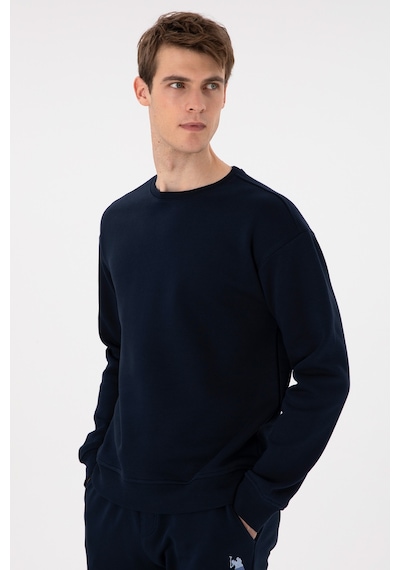 U.S. Polo Assn. Erkek Comfort Fit Bisiklet Yaka Lacivert Sweatshirt 50293438-VR033