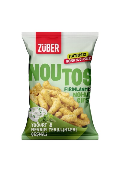 Züber Noutos Nohut Cipsi 55 G Yoğurt Ve Mevsim Yeşillikleri 2'li Ekonomik Paket - 2 Adet Tarı