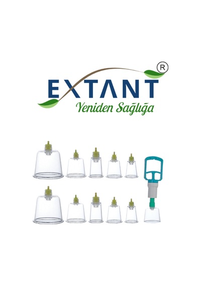 Extant Hacamat Masaj Sel Kupası 100'lü 7 CM + Pompa
