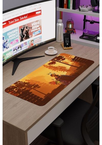 Risk Of Rain Kaymaz Dikişli Kauçuk Oyuncu Mousepad V1 - 70x30 Xl Gaming Mouse Pad Fare Altlığı