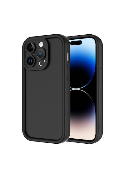 Zore Apple Uyumlu iPhone 14 Pro Max Kılıf Kamera Korumalı Ananas Kapak - Siyah Siyah