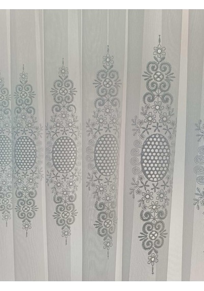Özgün Perde 17471 Üst Kalite Tül Perde 1x2,5 Pile Ekru 100 X 250 Çok Renkli