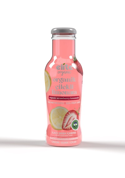 Elite Naturel Organik Çilekli Limonata 250 Ml