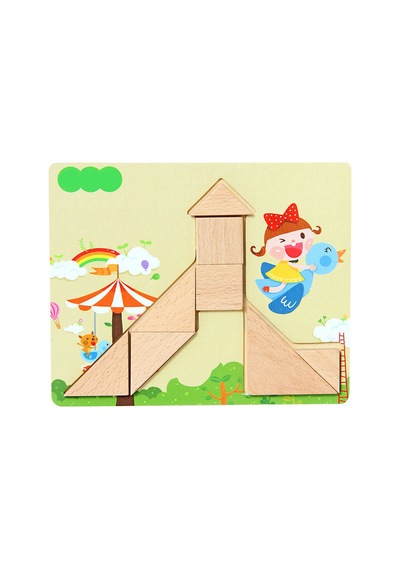 9 Module Tangrem Zeka Geliştirici Eğitici Tangrem Seti 9 Farklı Şekil Puzzle Eğlenceli Tangrem Set