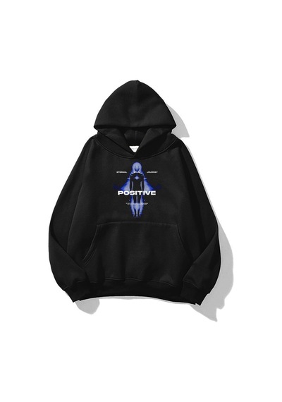 Startmore Unisex Positive Sweatshirt Siyah Siyah