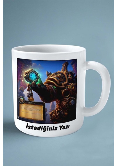 Hearthstone Oyun Baskılı Kupa Bardak Çift Taraflı Baskı Kişiye Özel Model 45 Çok Renkli