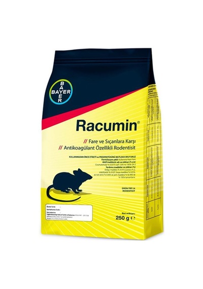 Bayer Racumin Buğday Fare Yemi 250gr. Rodetisit Kutu 4130