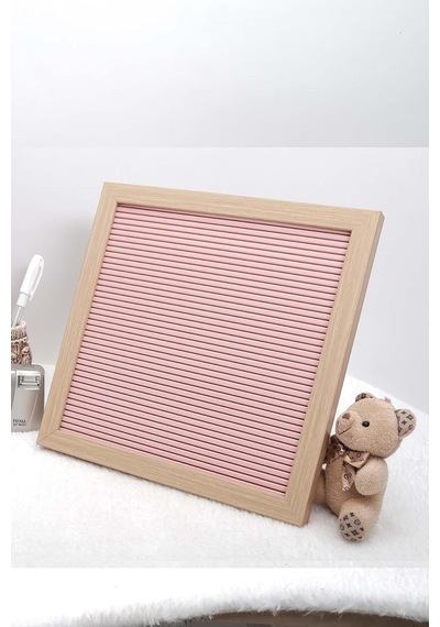 Patladı Gitti Pembe Yazı Panosu Mesaj Tahtası Ve Beyaz Harf Seti Genel