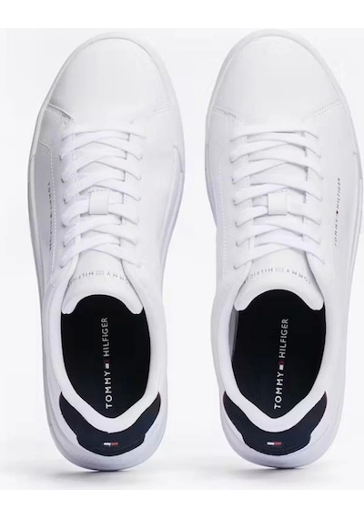 Tommy Hilfiger Tommy Jeans Erkek Beyaz Pebble Grain Court Sneaker Beyaz