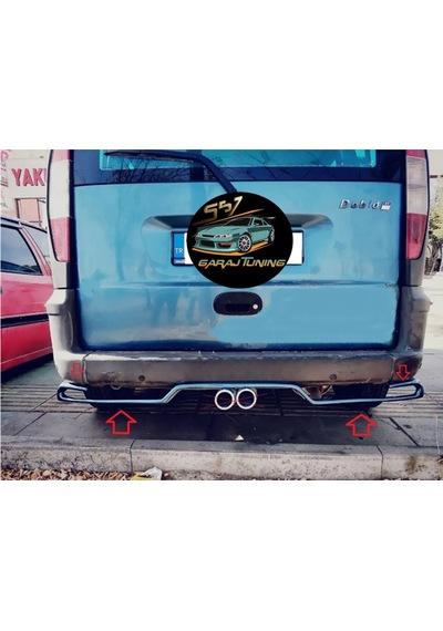 Fiat Doblo 1-2 Worteks Difüzör Lip Fiberglass Boyasız