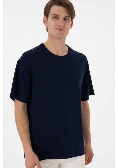 U.S. Polo Assn. Erkek Comfort Fit Bisiklet Yaka Lacivert Tişört 50307322-VR033