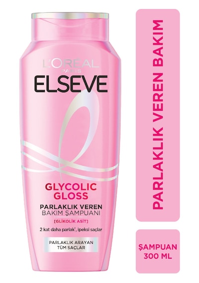L'oréal Paris Elseve Glycolic Gloss Parlaklık Veren Saç Bakım Rutini Seti: Şampuan, Saç Kremi, Bakım Spreyi Tüm Saçlar