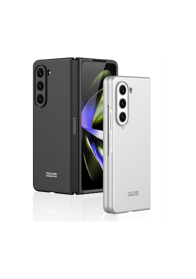 Samsung Uyumlu Galaxy Z Fold 5 Kılıf Zore Sert Kıpta Kapak Gri