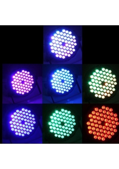 Sese Duyarlı Rgb Led 1 Watt 54x3 Led Par Sahne Işığı-parti, Disko,restoran, Bahçe, Park Plaza Vb.