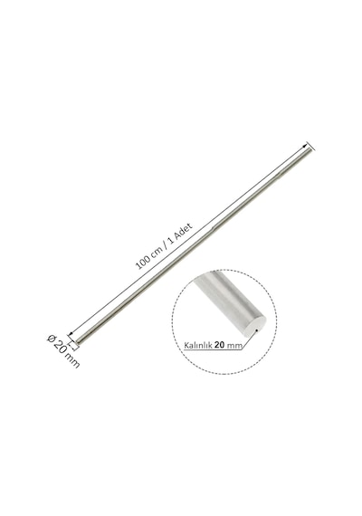 20 Mm Alüminyum Çubuk Yuvarlak Mil 460409828