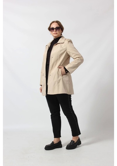 Moda Berray 1616 Fermuarlı Cep Detaylı Kapuşonlu Bondit Ceket Açık Kapiçino Cappuccino Moda Berray 1616 Fermuarlı Cep Detaylı Kapuşonlu Bondit Ceket Açık Kapiçino Cappuccino