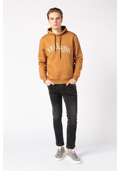 Vigoss Erkek Baskılı Sweatshırt 62047-30034 Kahve