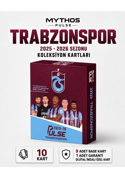 Mythos Pulse Trabzonspor Futbolcu Kartı 9 Lu
