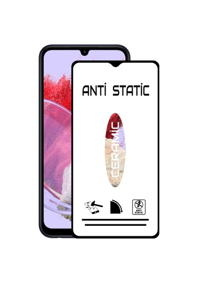 Samsung Uyumlu Galaxy M34 Tam Kaplayan Anti Statik Kırılmayan Seramik Nano Esnek Ekran Koruyucu Cam