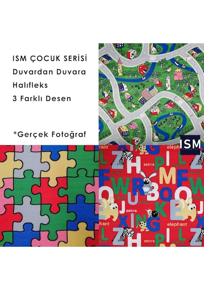 Ism - Halıfleks - Çocuk Odası - Kreş - Anaokulu - 4.5Mm Çok Renkli