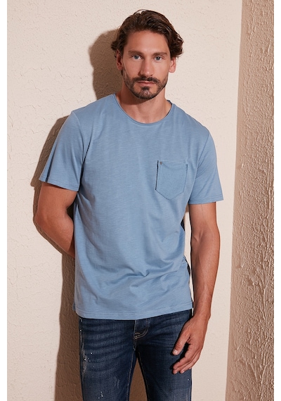 Buratti Erkek T Shirt 5902000-Açık Mavi-Xl Mavi