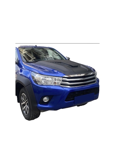 Toyota Hilux 2015-2020 Kaput Scoop Kaplama Kaput Üstü Hava Girişi Görünümlü Sport Kaplama Siyah