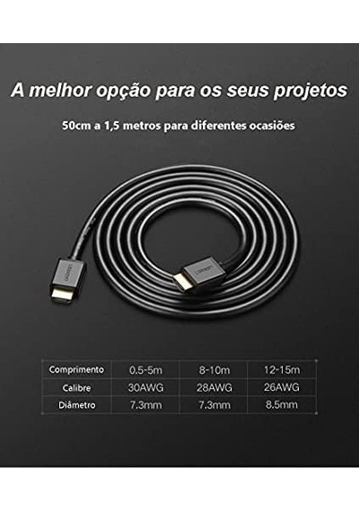 Hd104 Yüksek Hızlı 4k Hdmı Kablo 50 Cm