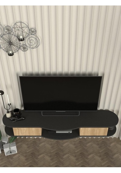 Perk Tv Stand Antrasit - Sepet 150 Cm Diğer