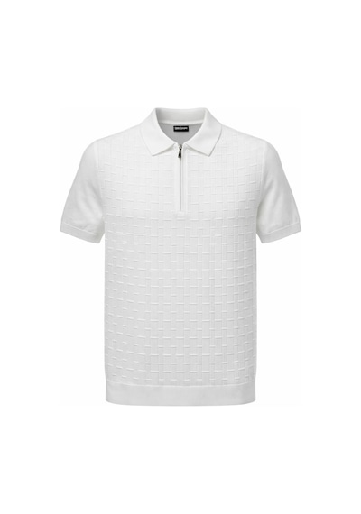 Plus Scorpion Erkek Polo Yaka Fermuarlı Triko Tişört Dokulu Slim Fit Beyaz Plus Scorpion Erkek Polo Yaka Fermuarlı Triko Tişört Dokulu Slim Fit Beyaz