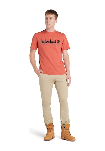 Timberland Embroidery Logo Tee Beyaz Erkek Kısa Kol T-Shirt 000000000101987897 Beyaz