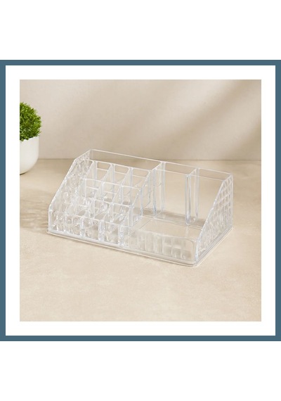 Agc Uygun Sepet Mika Kristal 16 Bölmeli Makyaj Organizer 12.5x22x7.7 Cm Agc Çok Renkli