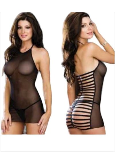 Siyah Seksi Tül Babydoll Gecelik Renk / Beden: Siyah / Xl Çok Renkli