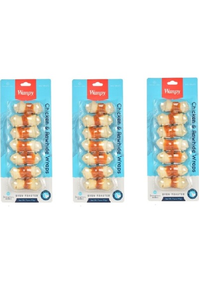 Wanpy Tavuk Sargılı Köpek Ödülü 3 x 90 G